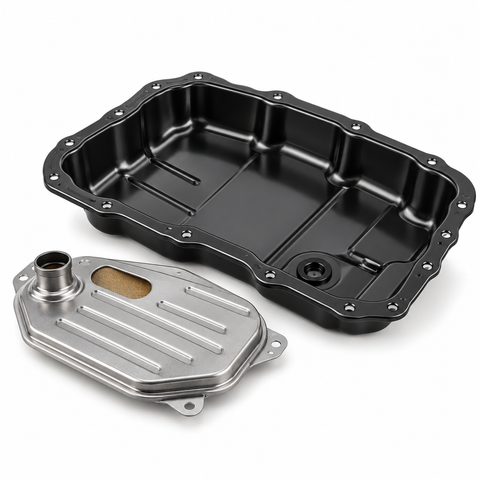 Automatic transmission filter and oil pan