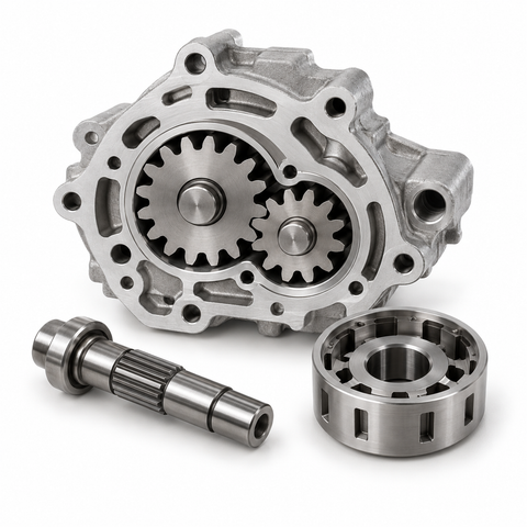 Automatic transmission oil pump and internal parts