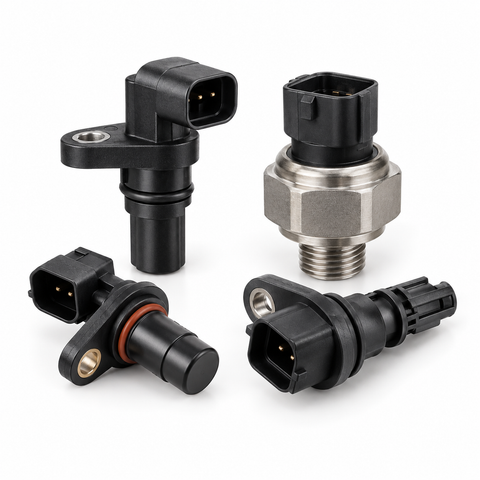 Transmission speed and pressure sensors and electronics